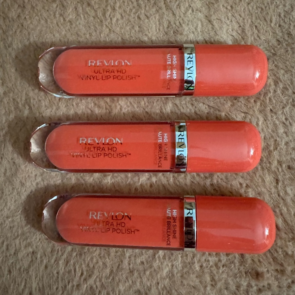 Revlon Ultra HD Vinyl Lip Polish Trio - Bold Orange